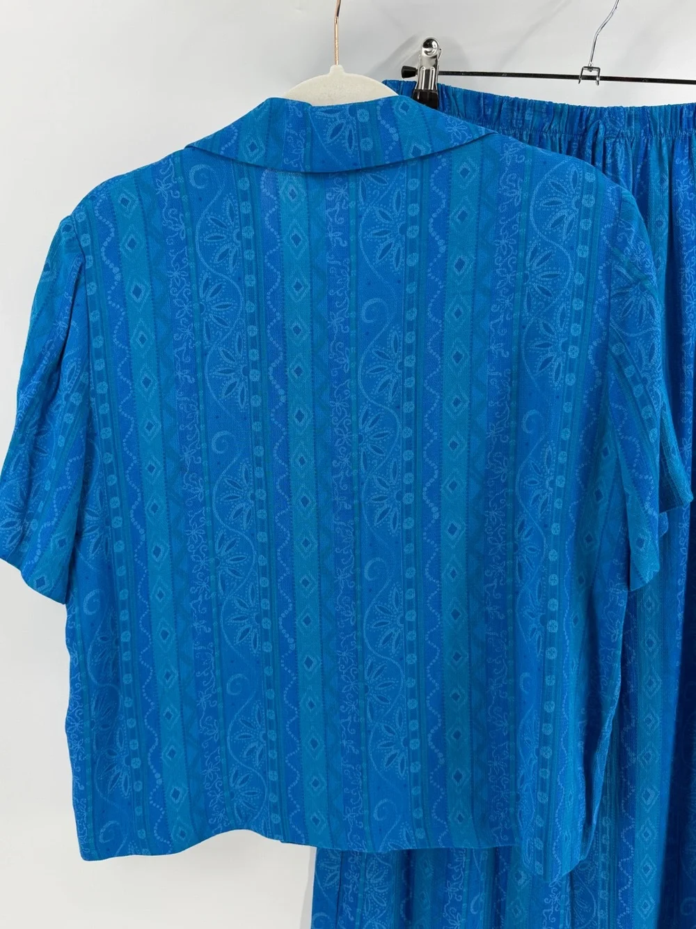 Vintage B.B. Studio Coastal Blue 3 Piece Set: Tank, Button-Down, Maxi Skirt, Med